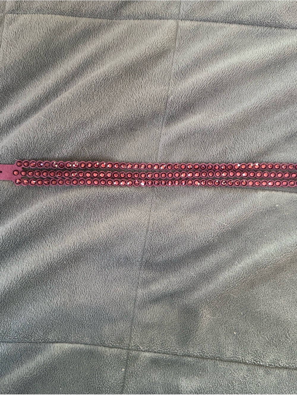 Swarovski Triple Row Purple Crystal Bracelet